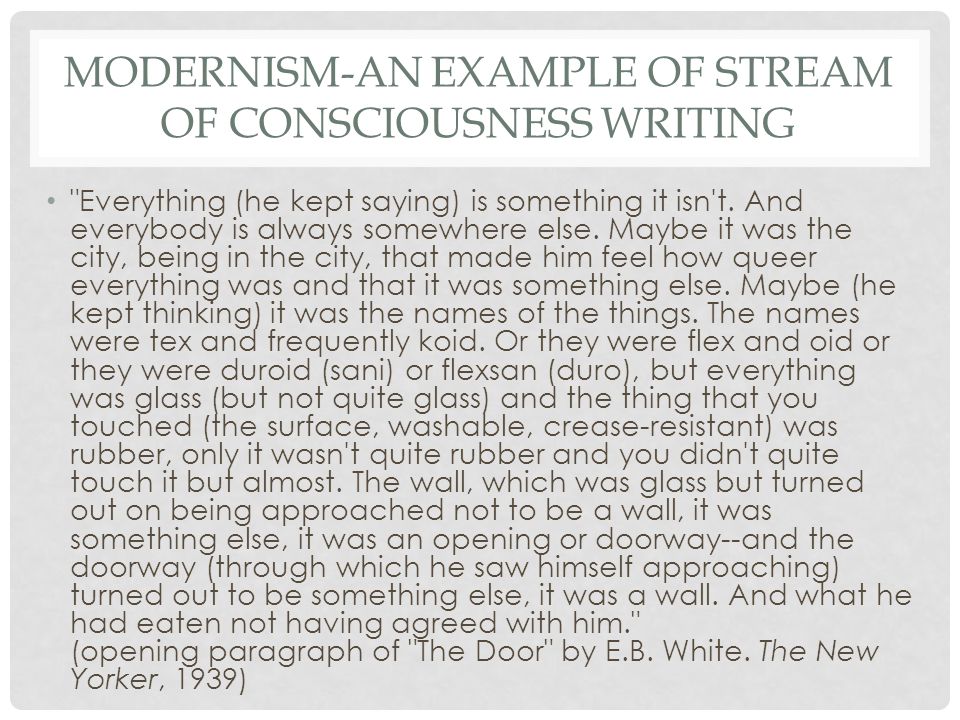 Stream of consciousness mrs. dalloway essay